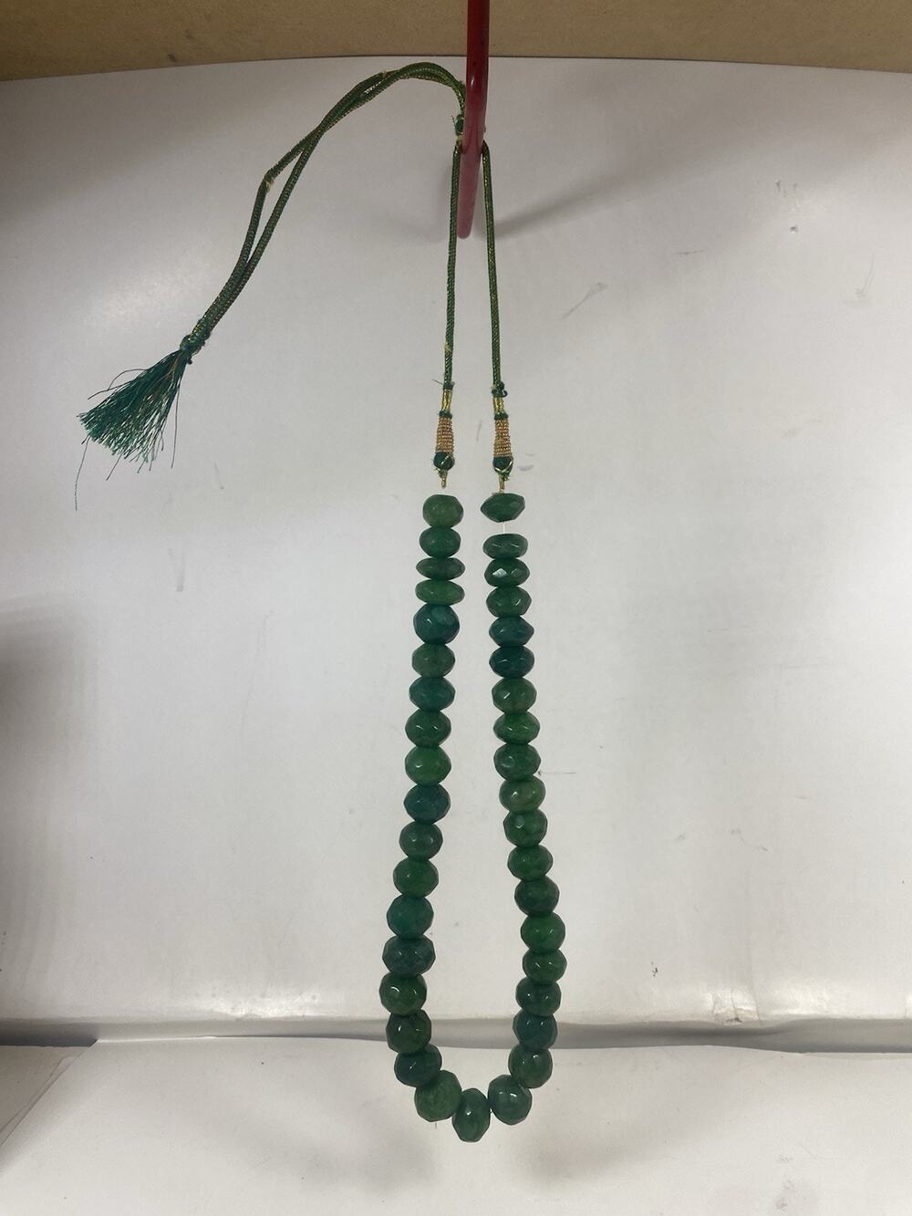 Jade Gemstone Faceted Bead Necklace